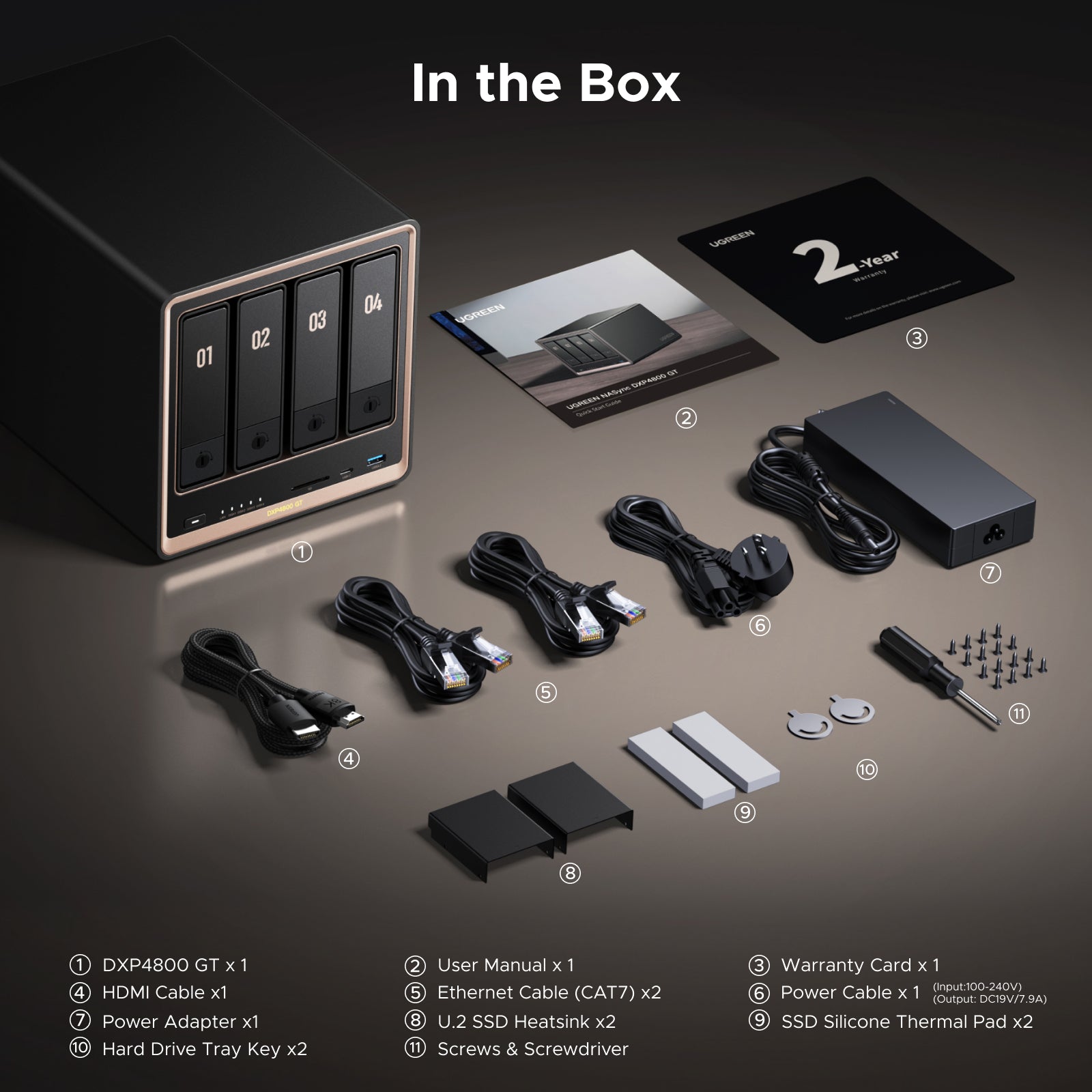 外付けハードディスク・ドライブ UGREEN NASync DXP4800 GT UGREEN NASync DXP4800 GT — Your Self-Hosted Server, Without the Cloud