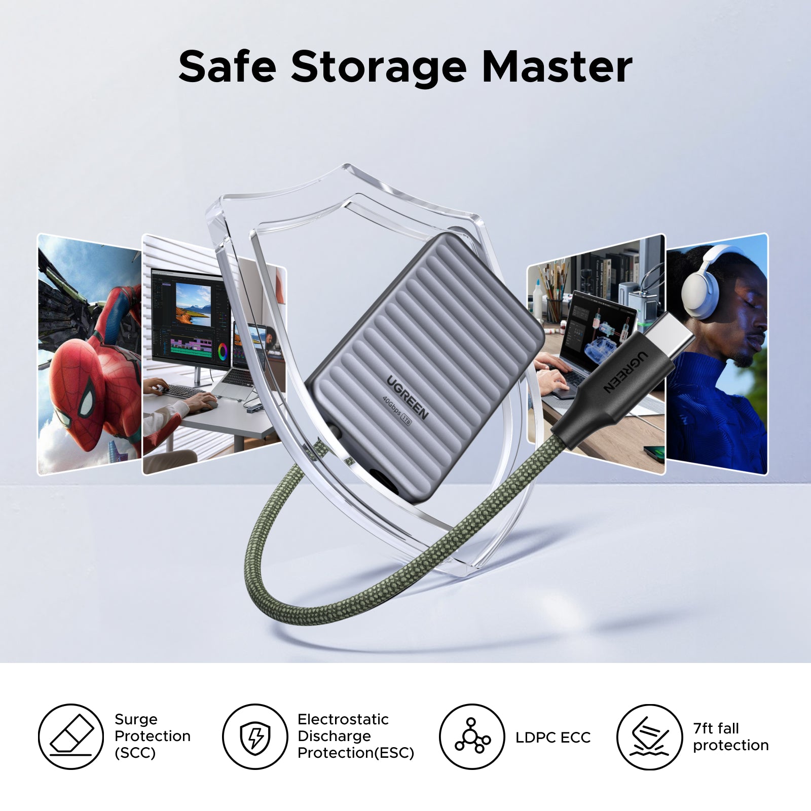 UGREEN NeoDrive Go 1TB Portable SSD | 40Gbps USB4