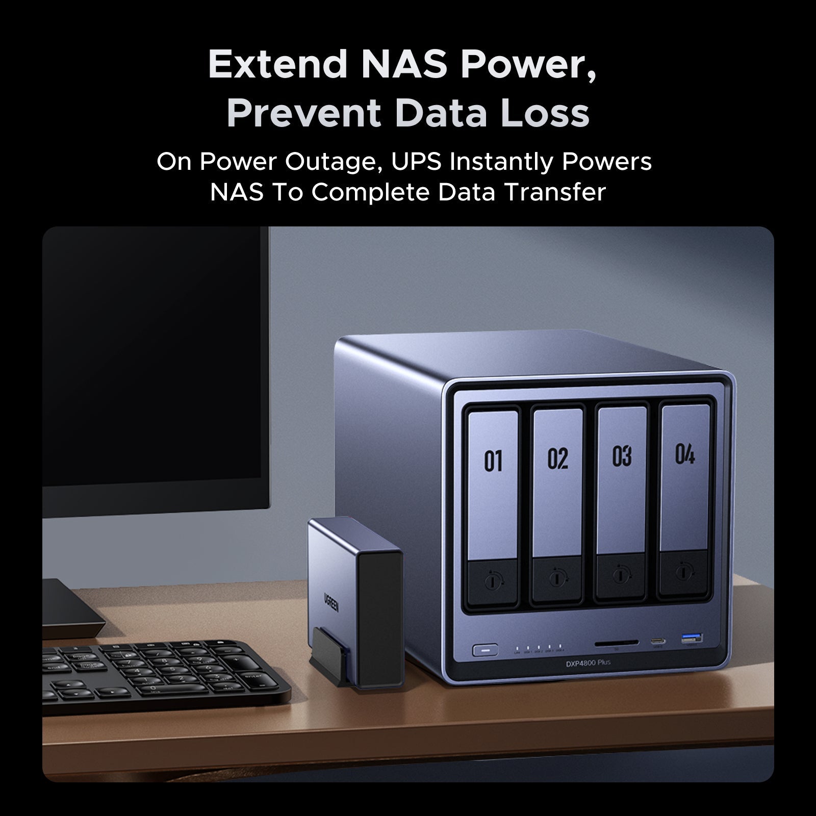 UGREEN NAS 120W DC Uninterruptible Power Supply (Ships on Oct. 12)