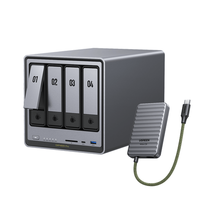 DXP4800 Pro + 1TB 40Gbps Portable SSD
