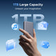 SSD portable UGREEN NeoDrive Go D710 40 Gbit/s (1 To)