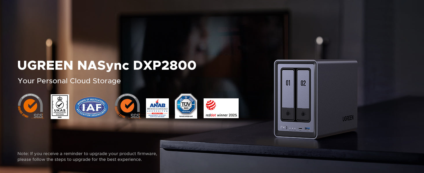 2-Bay NAS Storage for Home & Office | 4K Media Server