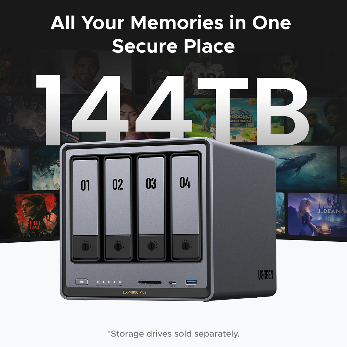 High-Performance NAS | 4-Bay NAS Storage High-Performance NAS | 4-Bay NAS Storage