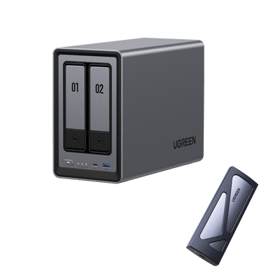 DXP2800 + M.2 NVMe SSD Enclosure (Ships on July 25)