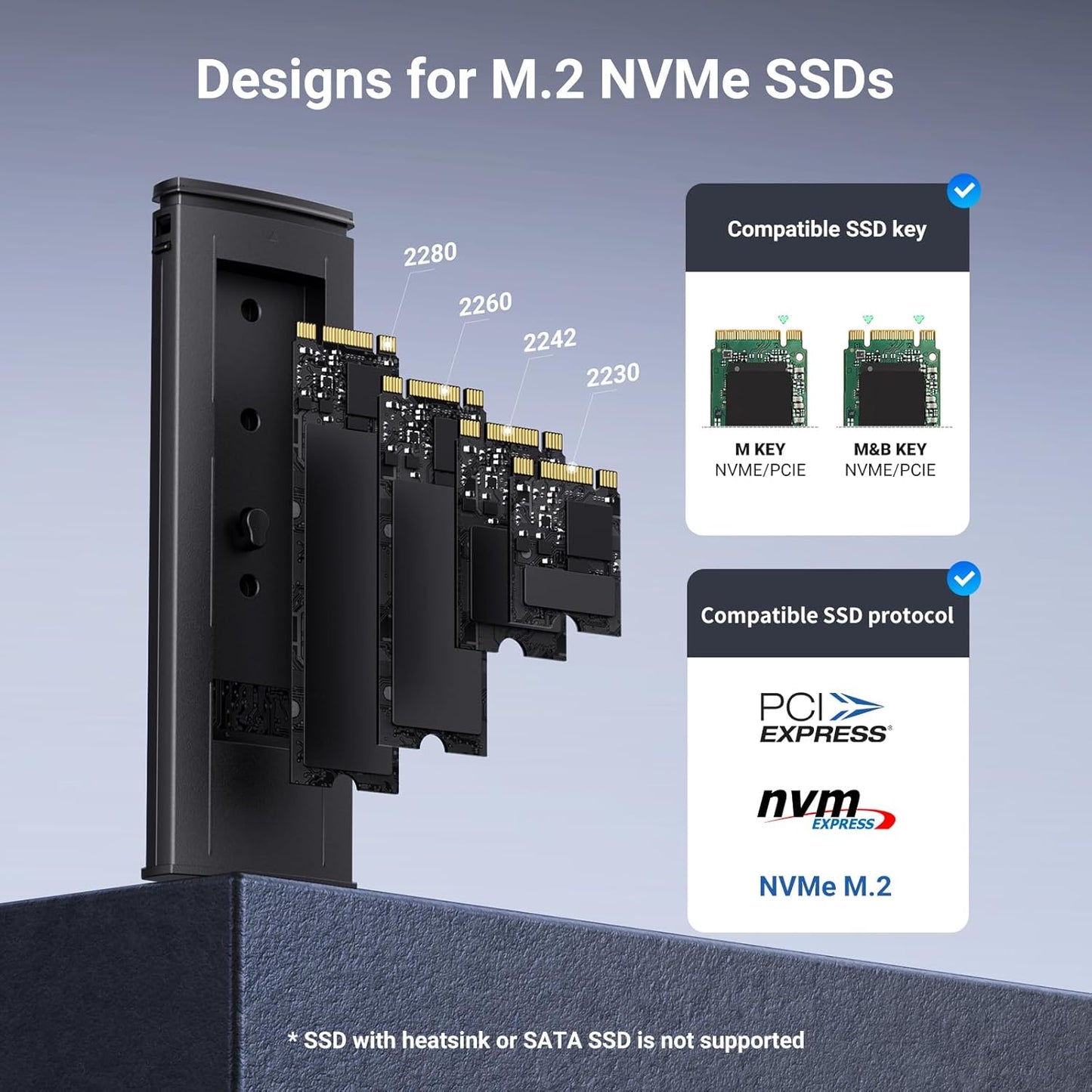 UGREEN 10 Gbit/s M.2 NVMe SSD-Gehäuse